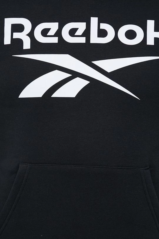 Ανδρικά Χωρίς φερμουάρ Μπλούζα Reebok μαύρο, με κουκούλα - Image 5