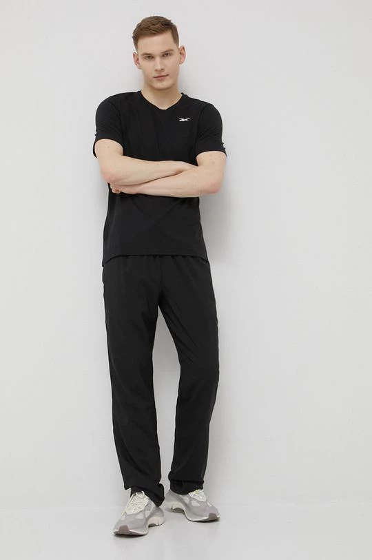 Ανδρικά Παντελόνια φόρμας Παντελόνι Reebok χρώμα: μαύρο - Image 2