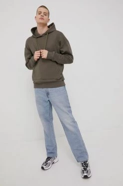 Ανδρικά Χωρίς φερμουάρ Μπλούζα Reebok χρώμα: πράσινο,