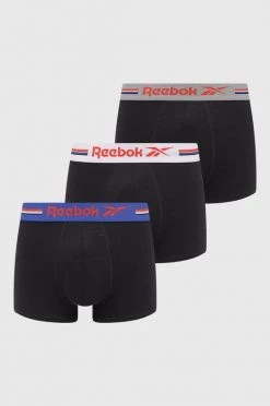 Ανδρικά Μπόξερ και σλιπ Μποξεράκια Reebok χρώμα: μαύρο