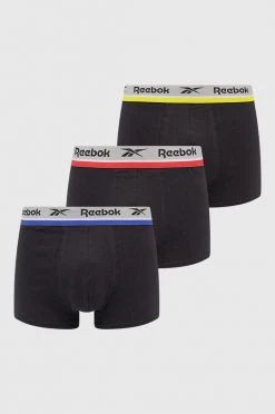 Ανδρικά Μπόξερ και σλιπ Μποξεράκια Reebok χρώμα: μαύρο