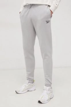 Ανδρικά Παντελόνια φόρμας Παντελόνι Reebok χρώμα: γκρι