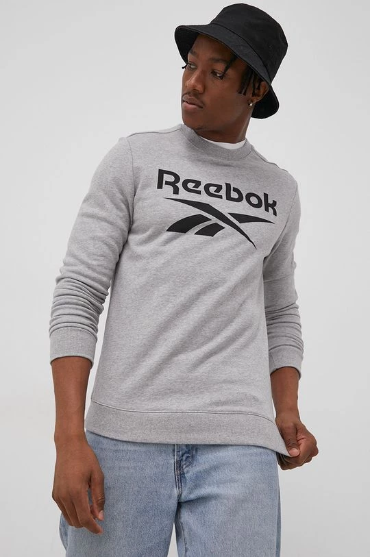 Ανδρικά Χωρίς φερμουάρ Μπλούζα Reebok χρώμα: γκρι - Image 2