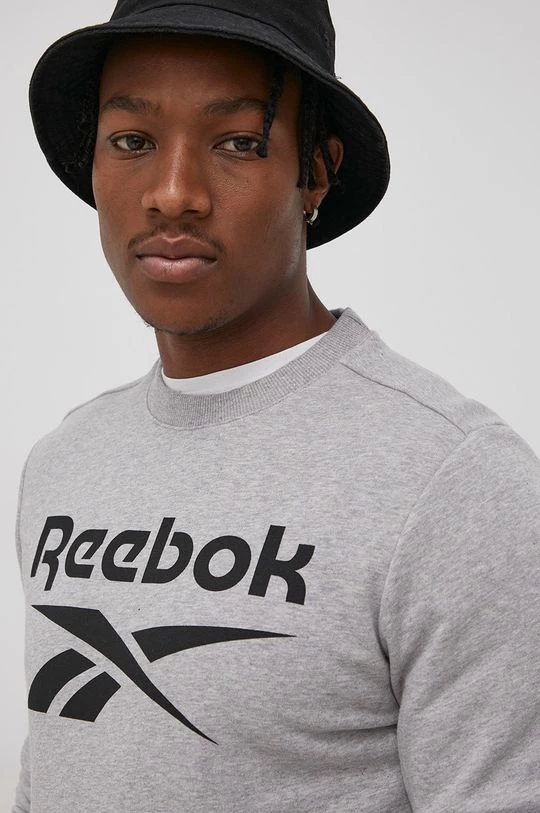 Ανδρικά Χωρίς φερμουάρ Μπλούζα Reebok χρώμα: γκρι - Image 4