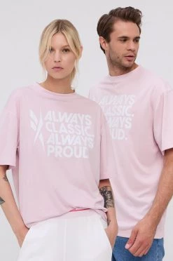 Κοντομάνικο Μπλουζάκι Reebok ροζ