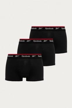 Ανδρικά Μπόξερ και σλιπ Reebok - Μποξεράκια (3-pack) μαύρο