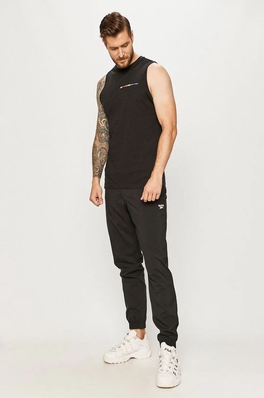 Ανδρικά Παντελόνια φόρμας Reebok Παντελόνι μαύρο - Image 2