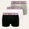 Ανδρικά Μπόξερ και σλιπ Reebok - Μποξεράκια (3-pack) μαύρο