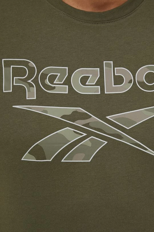 Ανδρικά Μπλουζάκια Βαμβακερό μπλουζάκι Reebok πράσινο - Image 4