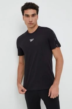 Ανδρικά Μπλουζάκια Μπλουζάκι Reebok Ready , χρώμα: μαύρο