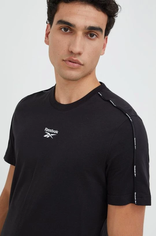 Ανδρικά Μπλουζάκια Μπλουζάκι Reebok Ready , χρώμα: μαύρο - Image 4