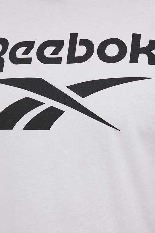 Ανδρικά Μπλουζάκια Βαμβακερό μπλουζάκι Reebok άσπρο - Image 5