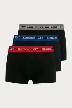 Ανδρικά Μπόξερ και σλιπ Reebok - Μποξεράκια (3-pack) μαύρο