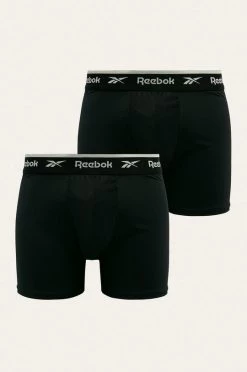 Ανδρικά Μπόξερ και σλιπ Reebok - Μποξεράκια (2-pack) μαύρο