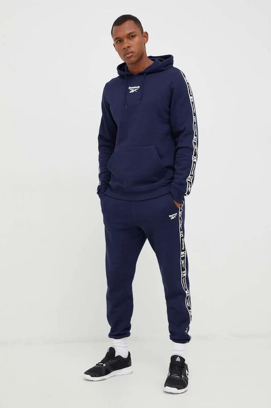 Ανδρικά Παντελόνια φόρμας Παντελόνι φόρμας Reebok ναυτικό μπλε - Image 3