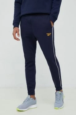 Ανδρικά Παντελόνια φόρμας Παντελόνι φόρμας Reebok ναυτικό μπλε