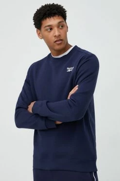 Ανδρικά Χωρίς φερμουάρ Μπλούζα Reebok ναυτικό μπλε,