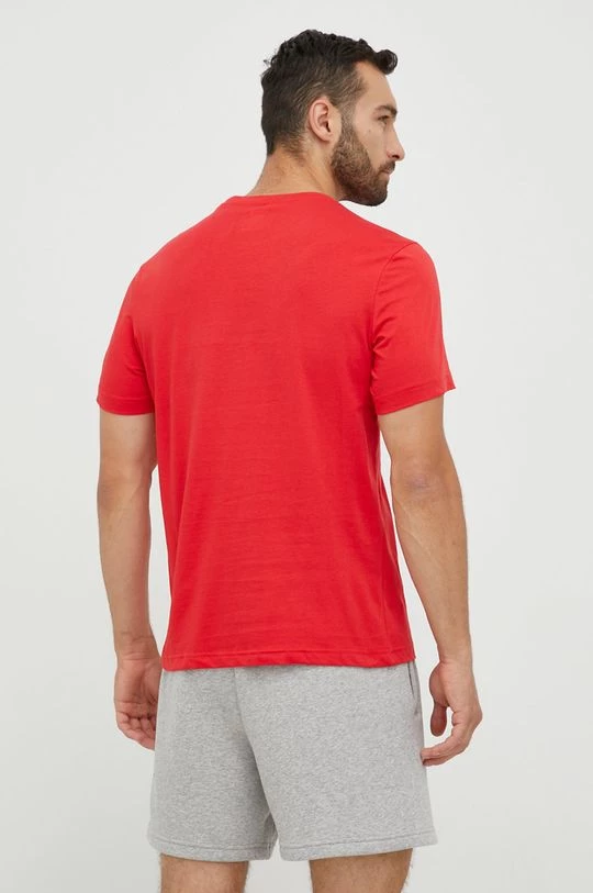 Ανδρικά Μπλουζάκια Βαμβακερό μπλουζάκι Reebok κόκκινο - Image 3