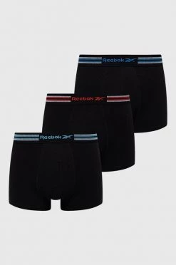 Ανδρικά Μπόξερ και σλιπ Μποξεράκια Reebok χρώμα: μαύρο