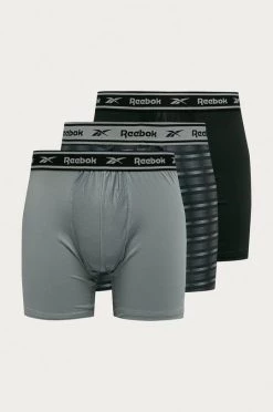 Ανδρικά Μπόξερ και σλιπ Reebok - Μποξεράκια (3-pack) μαύρο