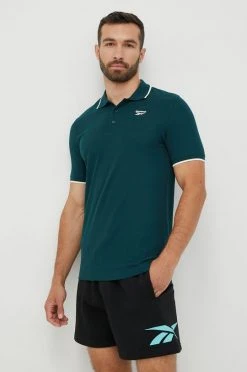 Ανδρικά Πόλο μπλουζάκια Πόλο Reebok πράσινο