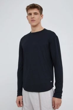 Ανδρικά Μακρυμάνικα Προπόνηση μακρυμάνικο Reebok μαύρο