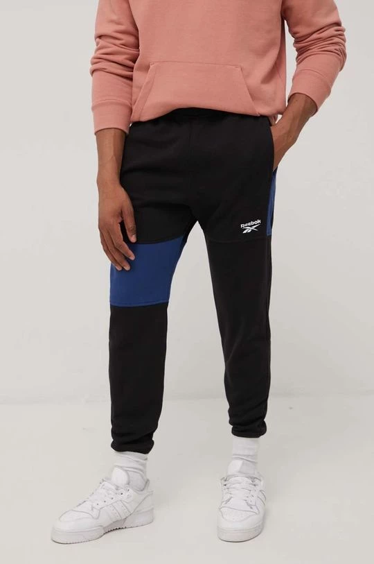 Ανδρικά Παντελόνια φόρμας Παντελόνι Reebok χρώμα: μαύρο