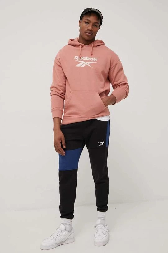 Ανδρικά Παντελόνια φόρμας Παντελόνι Reebok χρώμα: μαύρο - Image 2