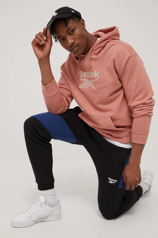 Ανδρικά Παντελόνια φόρμας Παντελόνι Reebok χρώμα: μαύρο - Image 4