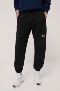 Ανδρικά Παντελόνια φόρμας Παντελόνι Reebok χρώμα: μαύρο