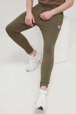 Ανδρικά Παντελόνια φόρμας Παντελόνι Reebok χρώμα: πράσινο
