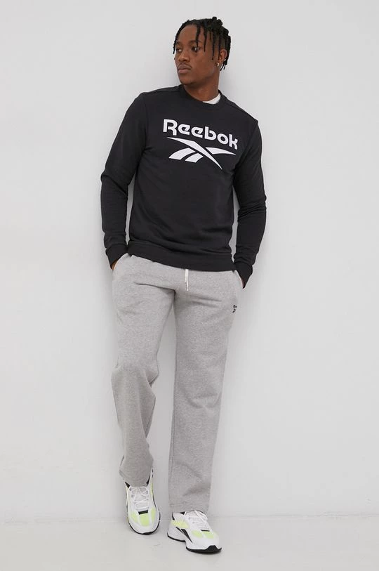 Ανδρικά Χωρίς φερμουάρ Μπλούζα Reebok χρώμα: μαύρο - Image 2