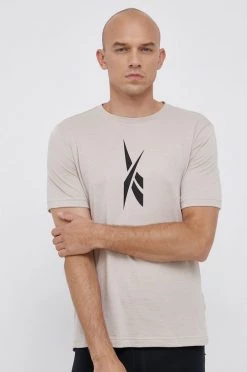 Ανδρικά Μπλουζάκια Μπλουζάκι Reebok χρώμα: κίτρινο