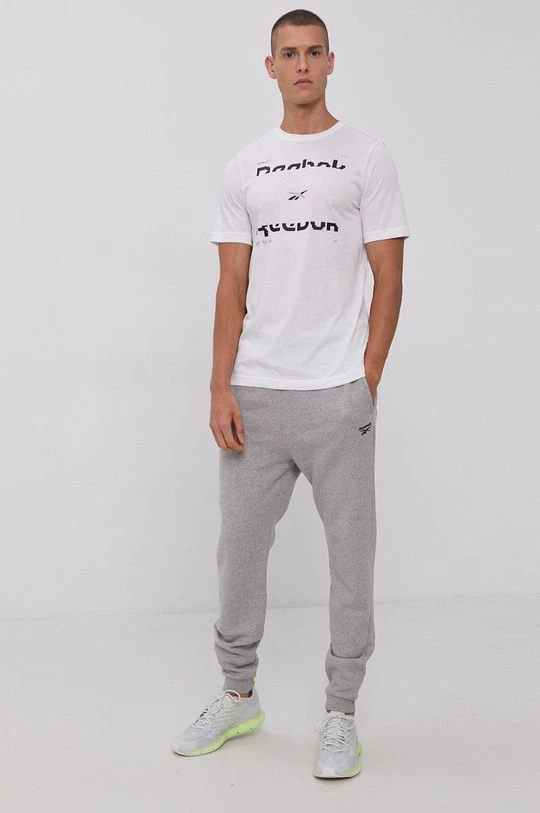 Ανδρικά Μπλουζάκια Μπλουζάκι Reebok χρώμα: άσπρο - Image 2