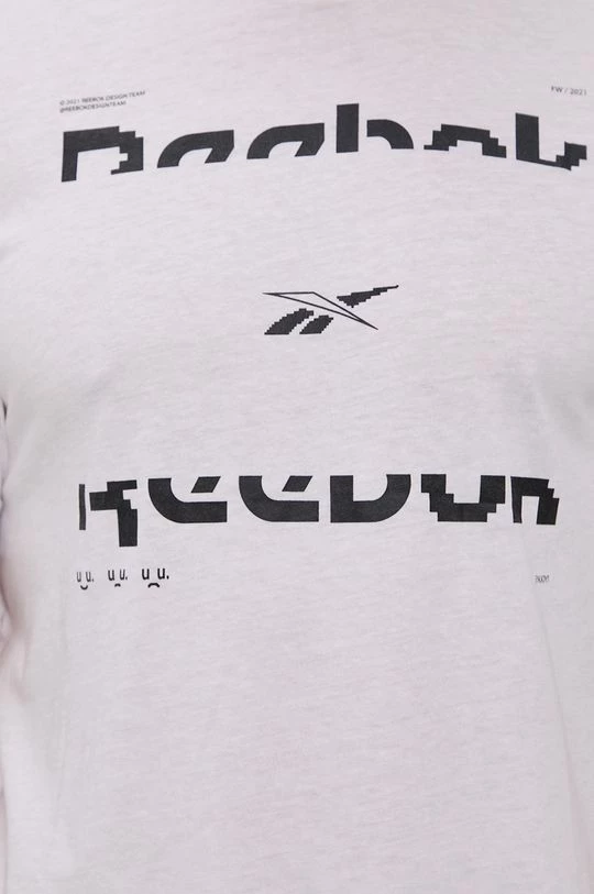 Ανδρικά Μπλουζάκια Μπλουζάκι Reebok χρώμα: άσπρο - Image 6