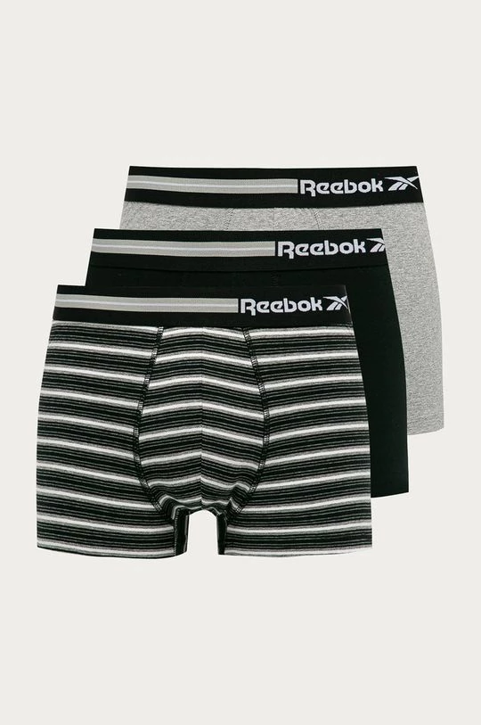 Ανδρικά Μπόξερ και σλιπ Reebok - Μποξεράκια (3-pack) μαύρο
