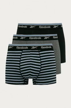 Ανδρικά Μπόξερ και σλιπ Reebok - Μποξεράκια (3-pack) μαύρο