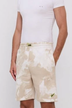 Ανδρικά Σορτς Reebok χρώμα: κρεμ