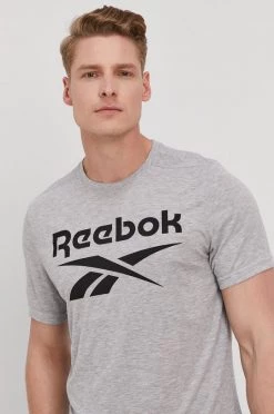 Ανδρικά Μπλουζάκια Μπλουζάκι Reebok χρώμα: γκρι