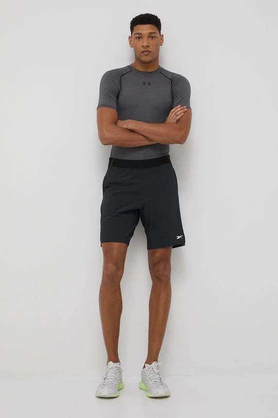 Ανδρικά Σορτς προπόνησης Reebok Graphic Strength χρώμα: μαύρο