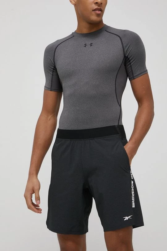 Ανδρικά Σορτς προπόνησης Reebok Graphic Strength χρώμα: μαύρο - Image 2