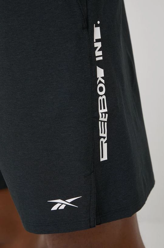 Ανδρικά Σορτς προπόνησης Reebok Graphic Strength χρώμα: μαύρο - Image 4
