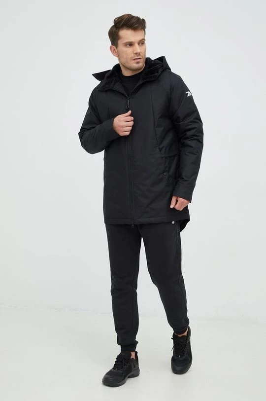Ανδρικά Μακριά μπουφάν Μπουφάν Reebok μαύρο - Image 2