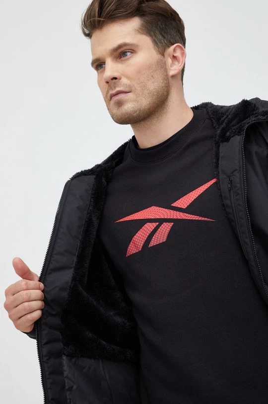 Ανδρικά Μακριά μπουφάν Μπουφάν Reebok μαύρο - Image 6