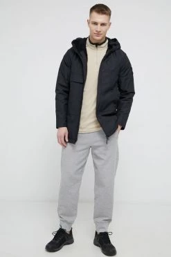 Ανδρικά Μακριά μπουφάν Μπουφάν Reebok χρώμα: μαύρο