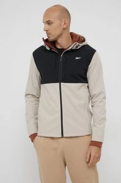 Ανδρικά Κοντά μπουφάν Μπουφάν Reebok χρώμα: κίτρινο