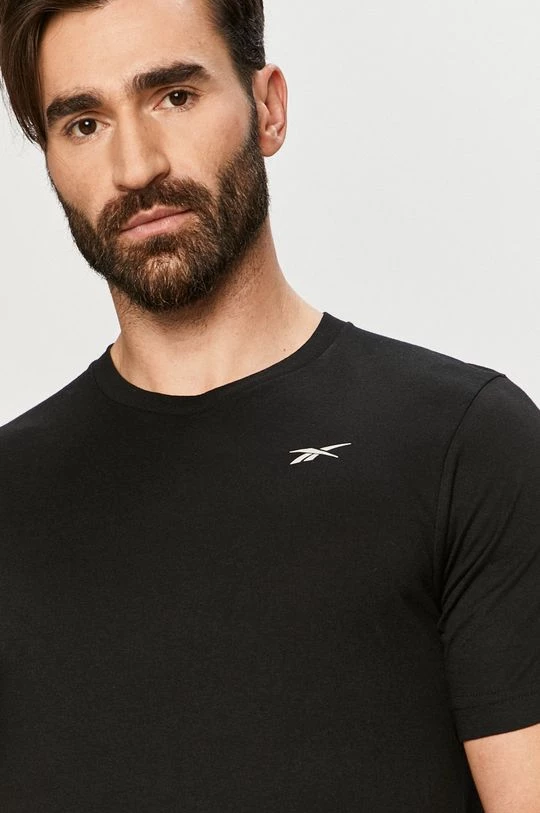 Ανδρικά Μπλουζάκια Μπλουζάκι Reebok μαύρο - Image 4