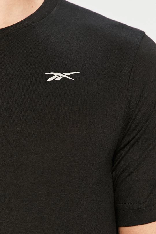 Ανδρικά Μπλουζάκια Μπλουζάκι Reebok μαύρο - Image 5