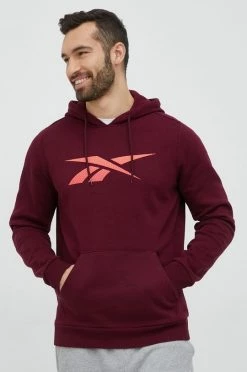 Ανδρικά Χωρίς φερμουάρ Μπλούζα Reebok κουκούλα