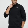 Ανδρικά Χωρίς φερμουάρ Μπλούζα Reebok μαύρο,